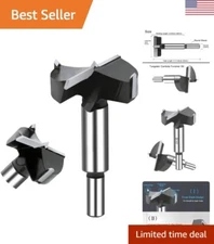 Carbide Tipped Forstner Bit - 2 Inch Diameter - Wood Drilling Tool for Hard Wood