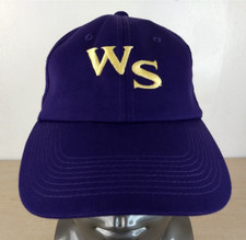 WS ADJUSTABLE SNAPBACK BASEBALL HAT/CAP, PURPLE, OC YOUNGAN, OUTDOOR/SPORTS