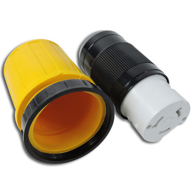 50A RV Power Twist Lock Female End Plug Receptacle Cord Connector Kit