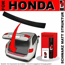 Lackschutzfolie Ladekantenschutz für Honda Civic (VII) BJ 2000-2005 Schwarz matt
