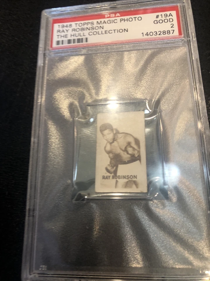 1948 MAGIC PHOTO BOXING CHAMPIONS HULL RAY ROBINSON POP 10 PSA 2 A3237998-887 - Image 2 of 4