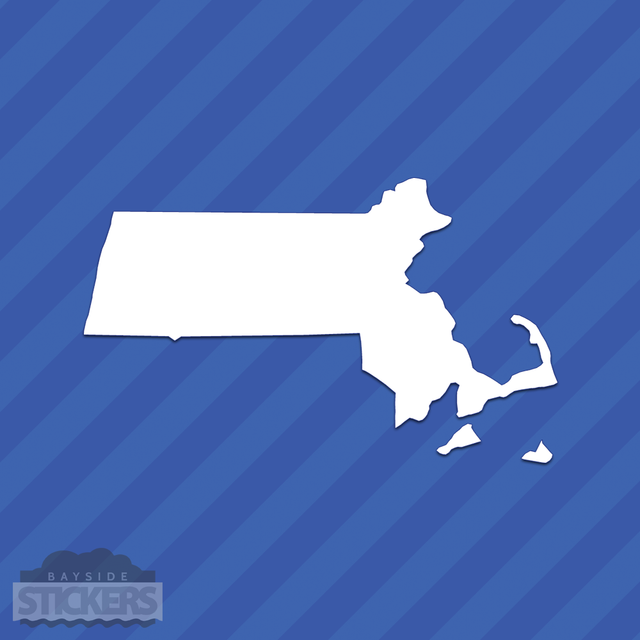 Massachusetts MA State Outline Vinyl Decal Sticker | eBay