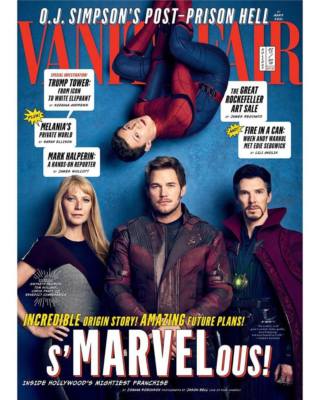 Vanity Fair MARVEL Benedict Cumberbatch Gwyneth Paltrow Chris Pratt Tom Holland 