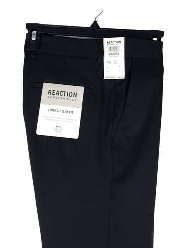 Kenneth Cole Reaction Men's Modern-Fit Micro-Check Dress Pants Blue Size  34Wx34L | eBay