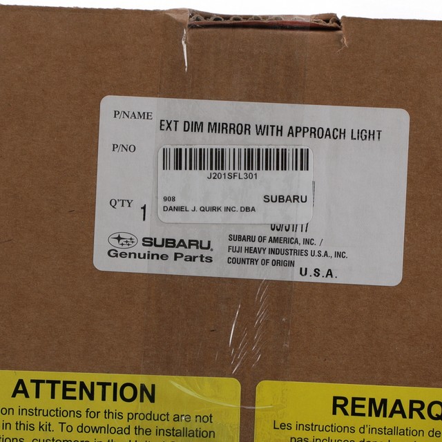 OEM 20192020 Subaru Crosstrek Forester Exterior Auto Dimming Mirror J201SFL301 eBay