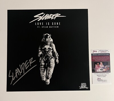 SLANDER SIGNED  LOVE IS GONE  12x12 PHOTO EDM PRODUCER JSA COA
