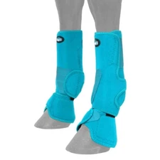 Horse Protective Sport & Bell Boots Combination - Vented - Turquoise - Medium