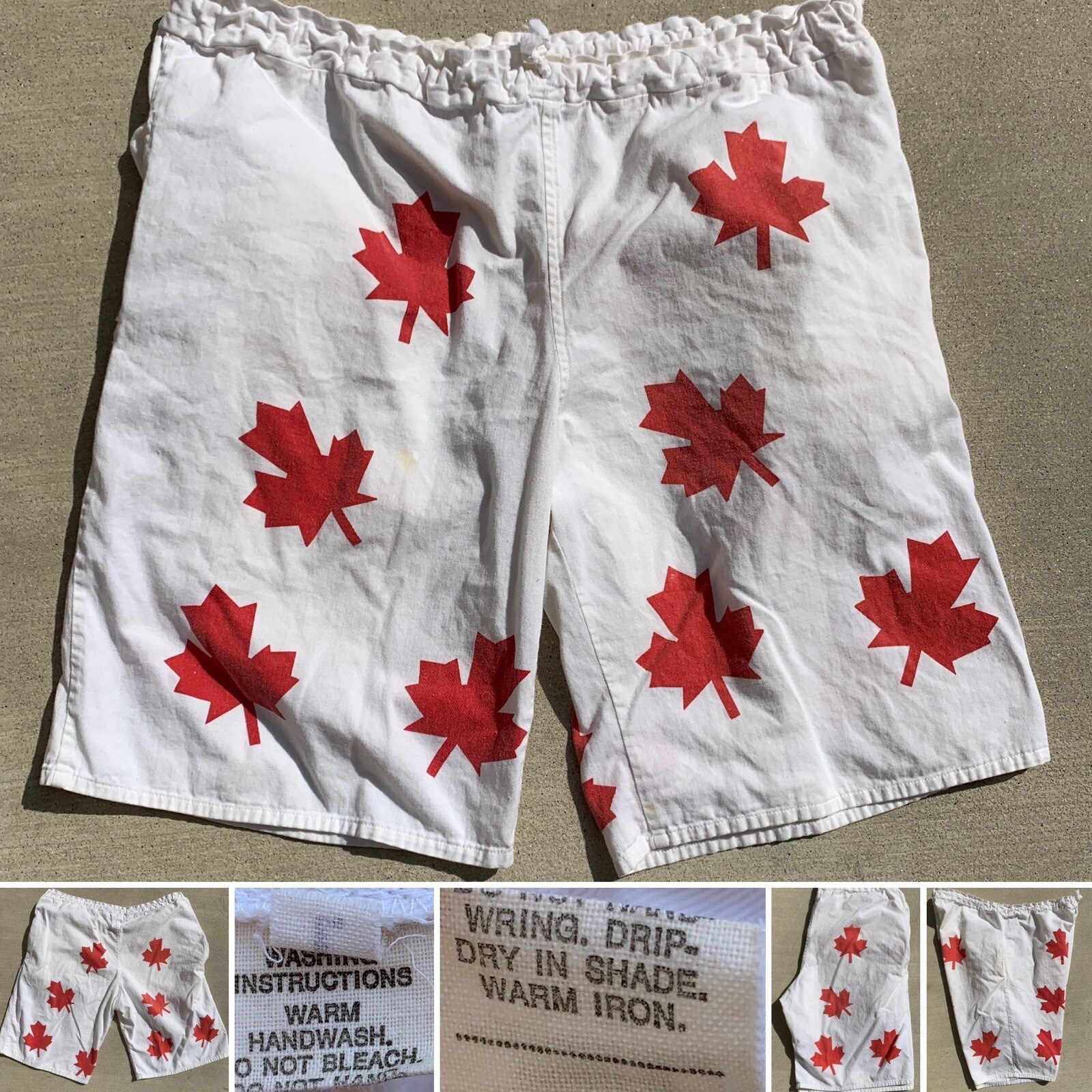 Canada Maple Leaf Canadian Draw String Waist Shor… - image 1