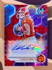 Cade Klubnik Autograph 2023 Bowman Rare Red Geo Auto 1 Off Number Match # 1 /10
