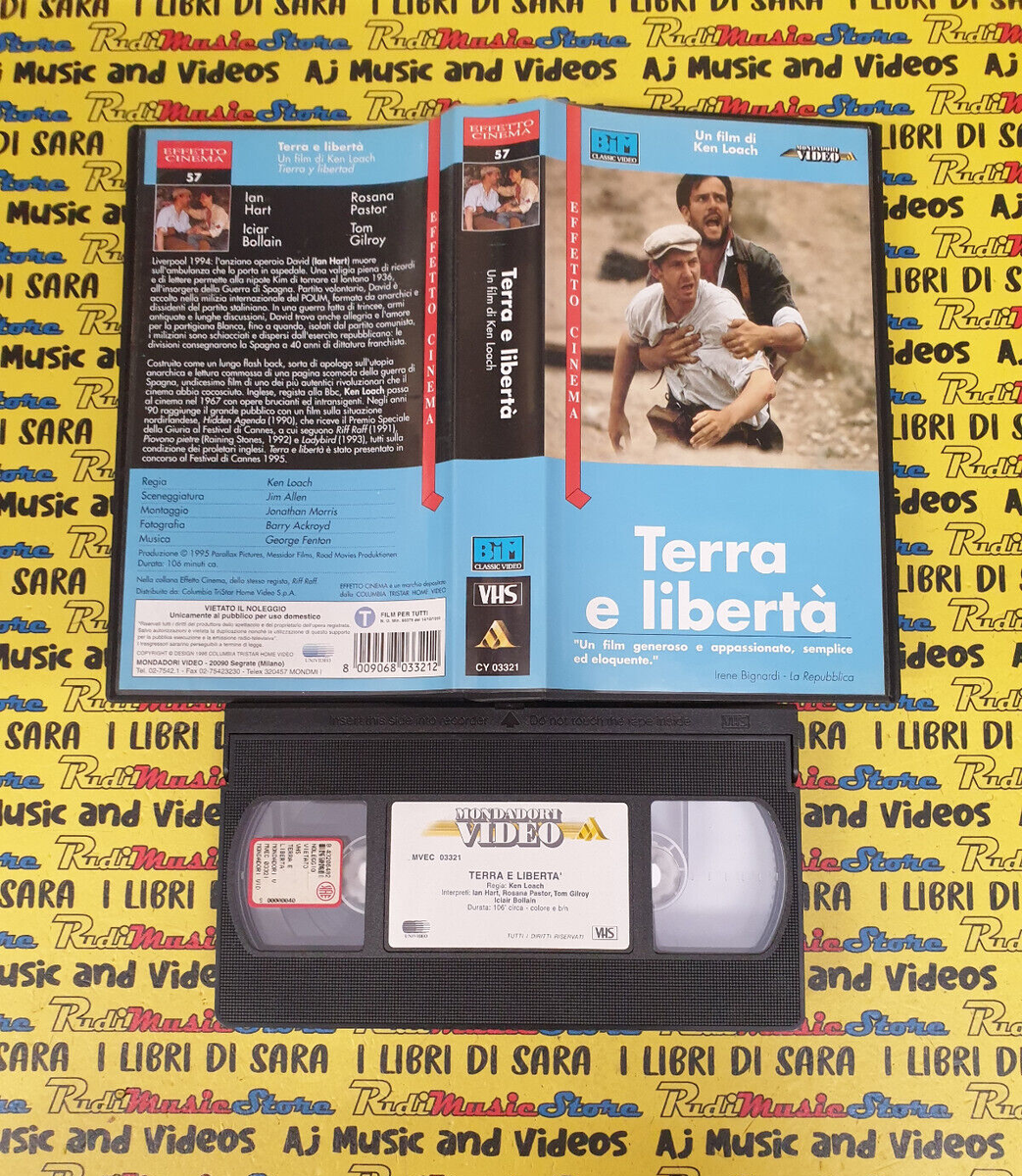 VHS film TERRA E LIBERTA' ian hart 1996 bim mondadori effetto