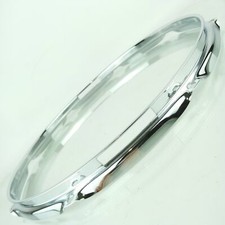 Ludwig 14"8-Lug 1.6mm Snare Drum Resonant Rim/Hoop Vintage 80s Chrome Wide Gate