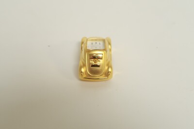 Small VTG Gold Colored Car Clock Japan Movement Volkswagen
