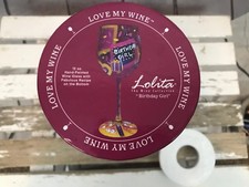 Lolita Wine Champange Glass Cup Love My Wine Birthday Girl Fancy Pink Yellow