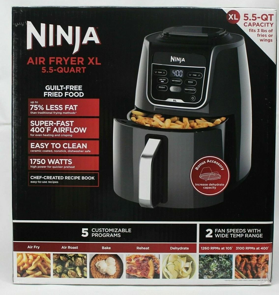 Ninja air fryer xl 5.5 quart - appliances - by owner - sale - craigslist