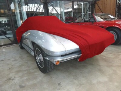 Vollgarage Schutzdecke Car-Cover Indoor Rot für Chevrolet Corvette C2