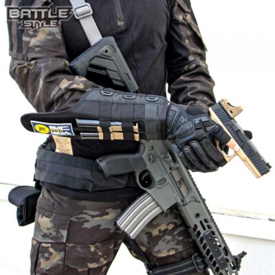 2 Pieces BATTLE STYLE GAUNTLET One Size MOLLE LAYLAX Airsoft Pair