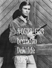 MALE PORTRAIT #0523-633 -BRANDON DeWILDE, 1961 - -free ship usa