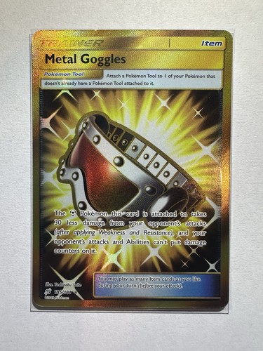Pokémon TCG Metal Goggles 195/181 SM-Team Up Secret Rare NM