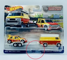 Hot Wheels Team Transport Car Culture HW Rally Hauler MG Metro 6R4 DAmaged Pkg.