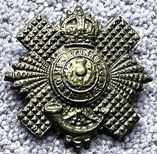 Queen's Edinburgh Rifles, 4th Bn. Royal Scots: Cap Badge, Cast Brass Field Made?