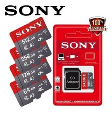 Sony Memory Card 1TB 512GB Micro SD TF 256GB 128GB U1 A1 Micro SD 64GB 100Mb UK