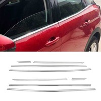 Fensterleisten Zierleisten FüR Peugeot 3008 2016-2024 Edelstahl Chrom 8Tlg