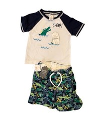 Gymboree Baby Boy's Rashguard Swim Top  Swim Trunks Swim Set Size 12-18 Months