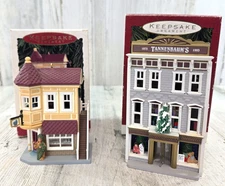 Hallmark Nostalgic Houses and Shops Ornaments1994 & Anniversary Edition