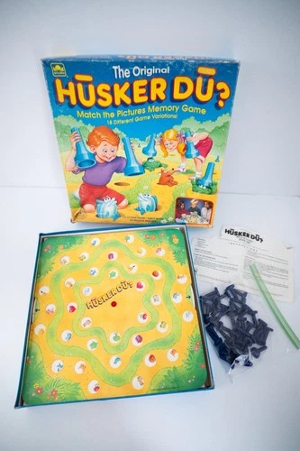 Vintage PARKER BROS Original HUSKER DU? 1993 Memory Match Family Board Game HTF