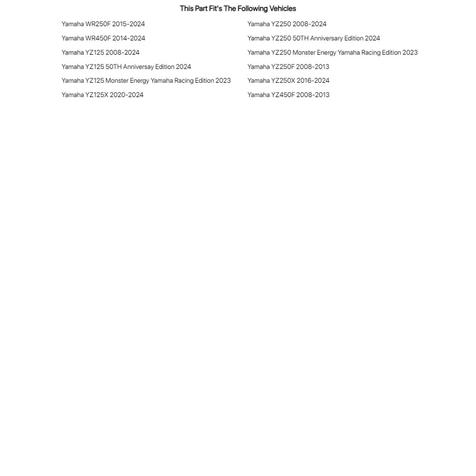 Buje de motocicleta Tusk Impact - rojo delantero para Yamaha WR450F 2014-2023 Foto 2 de 4