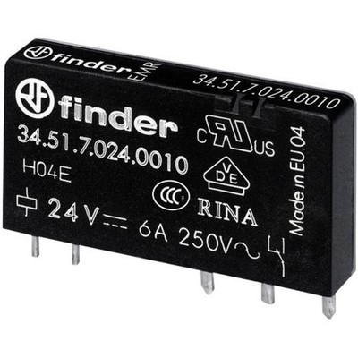 Finder 34.51.7.012.0000 Printrelais 12 V/DC 6 A 1 Wechsler 1 St.
