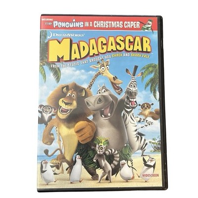 Madagascar (DVD, 2005) Animated Cartoon Movie Comedy For Kids