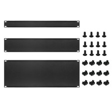 3 Pcs 1U 2U 4U Blank Panel Metal Rack Mount, Filler Panel Mount Spacer Rack9090