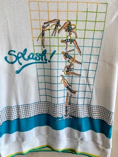 Vintage Chego International T-shirt Youth Large / Womens Small Splash Print - Image 2 of 4