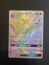 Pokémon TCG Lycanroc GX Arcobaleno Segreto Carta Rara Ombre Brucianti 155/147