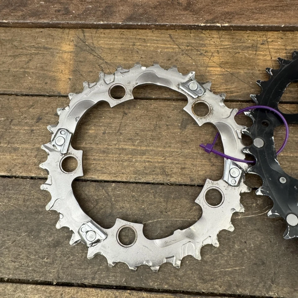 Vintage Shimano IG K-32 42T 32T Chainring 94 BCD Deore Ring Ramp 90s MTB - Image 2 of 4
