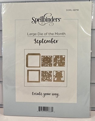 Spellbinders 2018 September Halloween Lantern/Candy Box Die Of The Month Set 