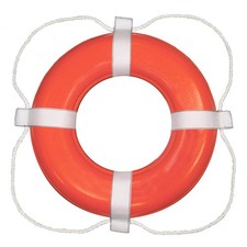 Taylor Made Foam Ring Buoy - 24" - Orange w/White Grab Line 364 