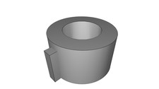 Supporto Motore Servo per Nastro Trasportatore Bruder Modifica RC Stampato