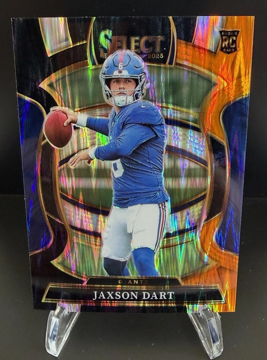 2025 Panini Select-Jackson Dart Black/Orange Rookie Prizm