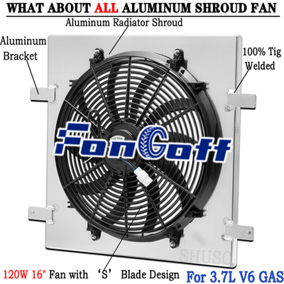 #ad #ad Aluminum Shroud Electric Fan For 2002 2006 Jeep Liberty 3.7L V6 GAS New $89.00