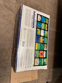 Mattel Intellivision system console system in box w/ 3 CIB video games UNTESTED