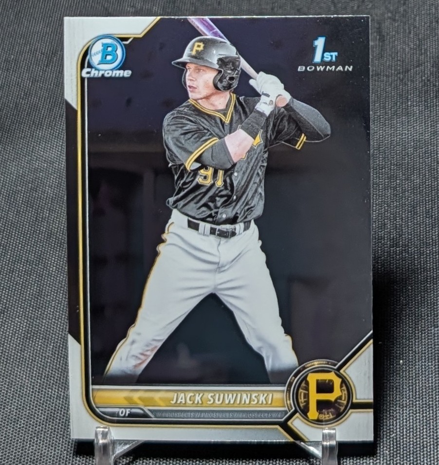 Jack Suwinski 1st Chrome Prospect Rookie 2022 Bowman #BCP-84 Pittsburgh Pirates