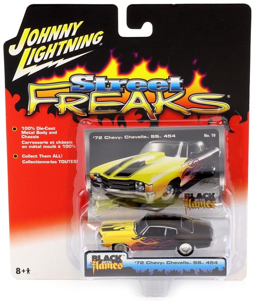 1:64 Johnny Lightning '72 Chevy Chevelle Ss 454 Yellow/ Black Street Freaks-image