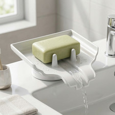 Quality Soap Dish Soap Holder Rack Tray Plate Saver Storage Box For Bathroom