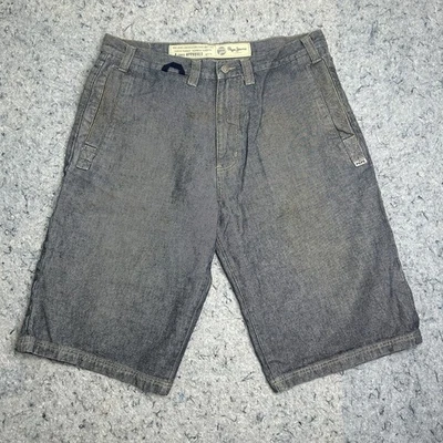 Pepe Jeans London Denim Shorts Mens 38 Gray Jorts Vintage - Image 1 of 4