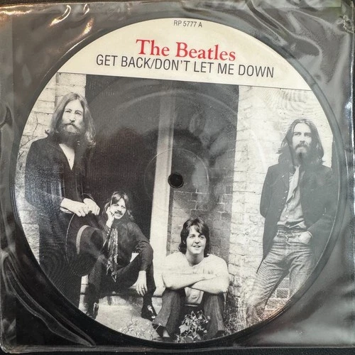 THE BEATLES 'Get Back' Picture Disc 7" Vinyl (1988 20th Anniversary Series)