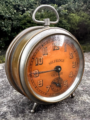 Selfridge Viceroy Wecker Vintage Antik Französisch Messing Metall Glocke