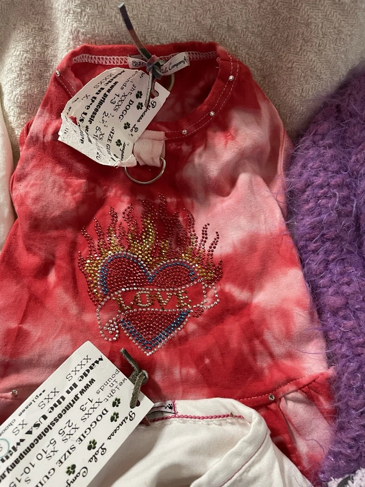 Lote De 13 Vestidos Ropa Perro Niña Bonito Cachorro PEQUEÑO Y EXTRA PEQUEÑO Foto 3 de 4