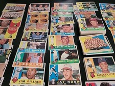 1960 Topps Baseball Lot - 119 Cards - W/ Billy Martin and Don Zimmer
